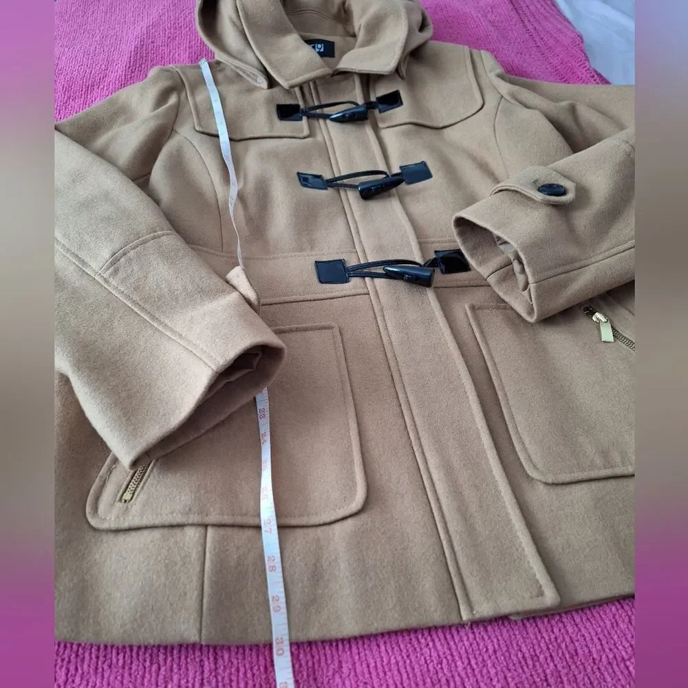 Apt 9 XL Tan Camel Toggle Jacket Coat